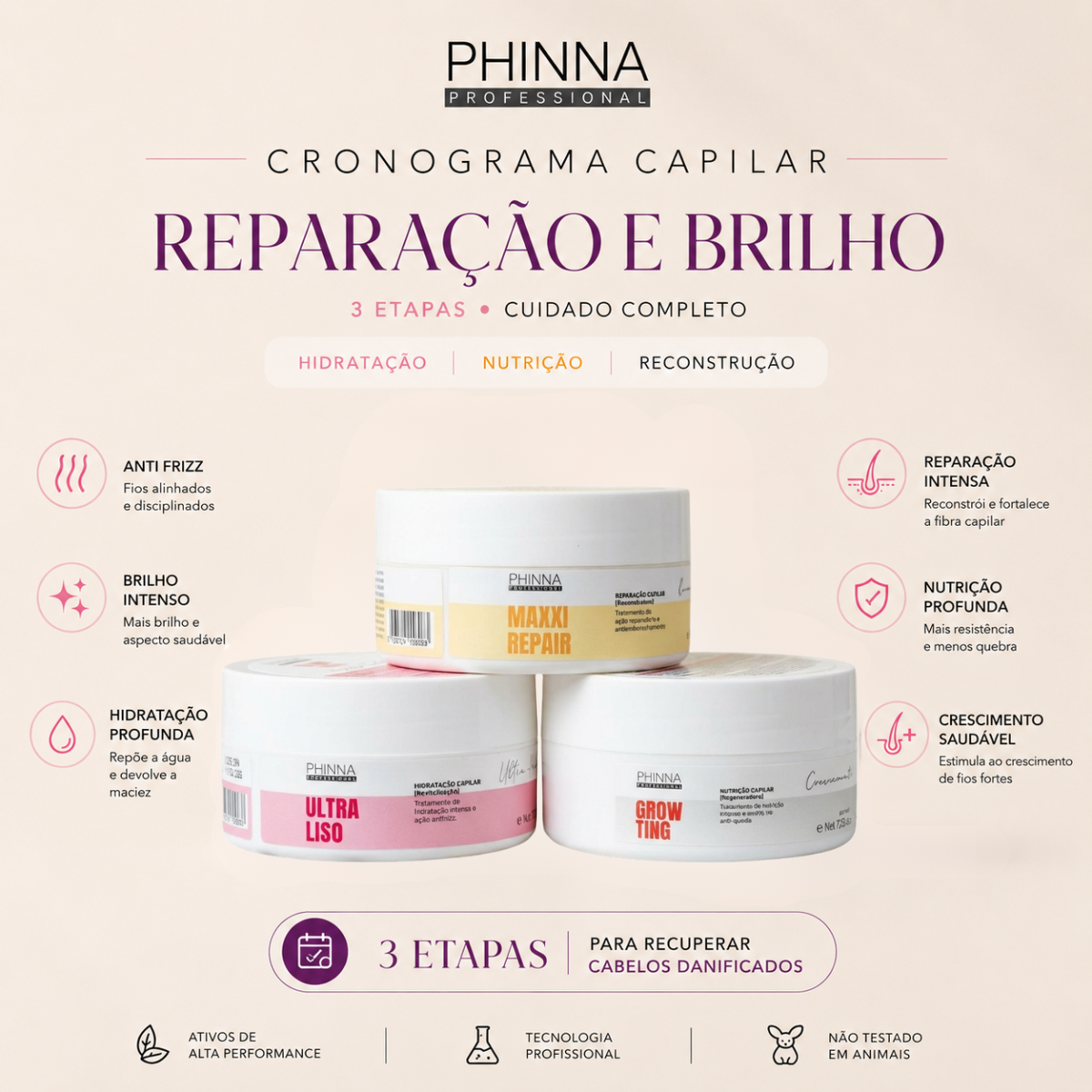 Benef&iacute;cios do Cronograma Capilar Phinna